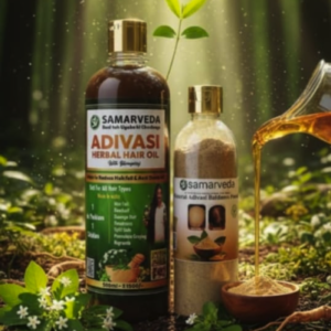 Samarveda Adivasi Herbal Hair Oil Special Herbal Hair Regrowth Oil for People with No Hair on the Scalp 500ml
